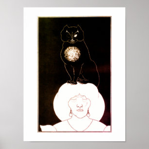 Poster O Gato Negro, Aubrey Beardsley