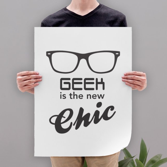 Póster O geek É O Novo Chic (Criador carregado)