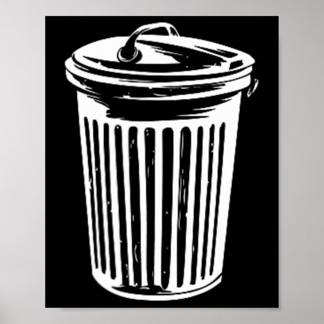 Poster O Gelado de Figurino do Dia das Bruxas Pode Trashc (Frente)