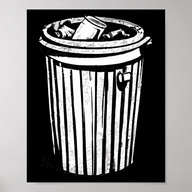 Poster O Gelado de Figurino do Dia das Bruxas Pode Trashc (Frente)
