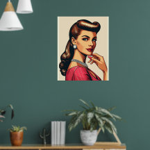 O glamour das mulheres da moda dos anos cinquenta,