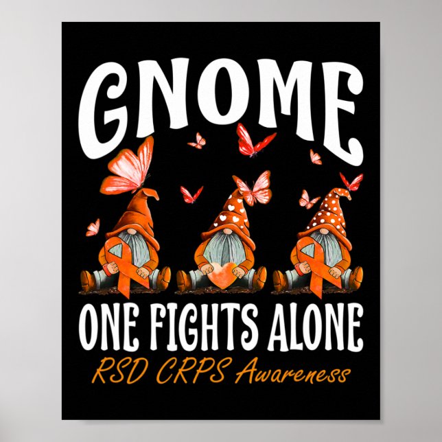 Poster O Gnome One combate sozinho a consciência RSD CRPS (Frente)