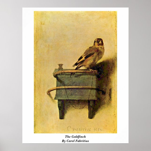 Póster O Goldfinch. Por Carel Fabritius (Frente)