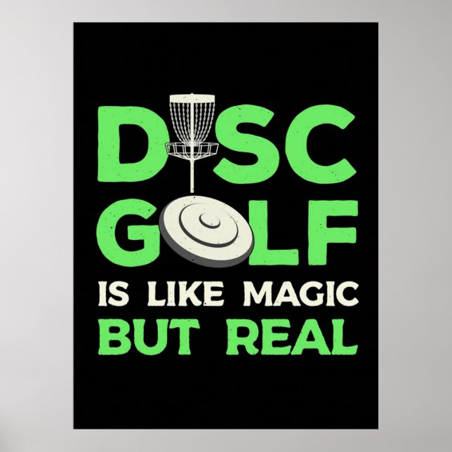 Poster O Golfe De Disco É Magro Mas Real (Frente)