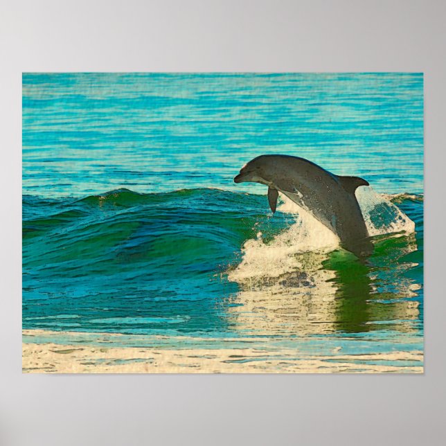 Poster O golfinho é o meu espírito animal (Frente)