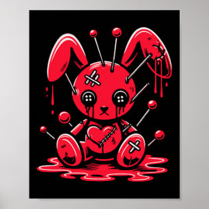 Poster O Gótico de Coelho Coelho Coelho Molhado Anime Kaw