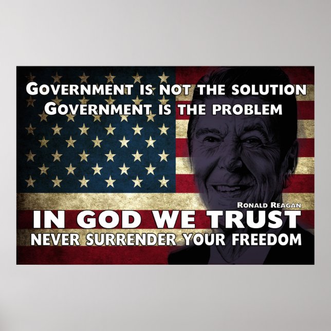 Poster O governo Não É A Solução (Frente)