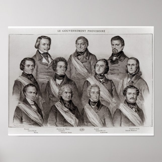 Poster O Governo Provisório de 1848 (Frente)