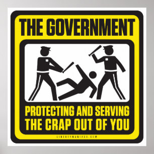 Póster O governo que protege e que serve