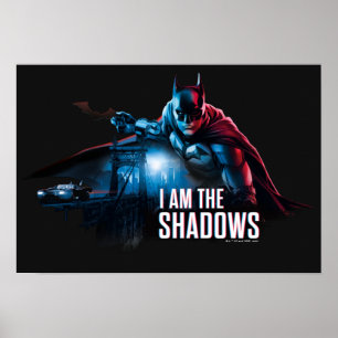 Poster O Gráfico do Personagem Batman - Eu Sou As Sombra