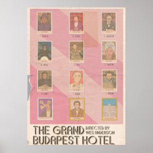 Poster O Grand Budapest Hotel Tarot Vintage
