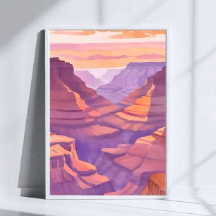 Poster O Grand Canyon   Aquarela Parque Nacional