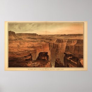 Póster O Grand Canyon por Clarence Dutton 1882