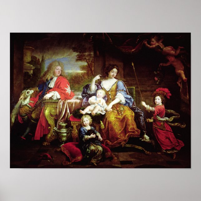 Póster O Grande Dauphin com sua Esposa (Frente)