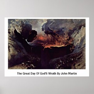 Poster O grande dia do Wrath dos deuses por John Martin