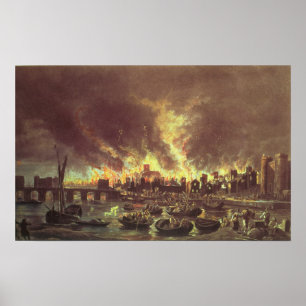 Poster O grande fogo de Londres, 1666