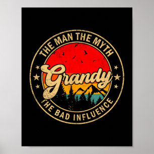 Poster O Grande Mito da Influência Ruim Vintage