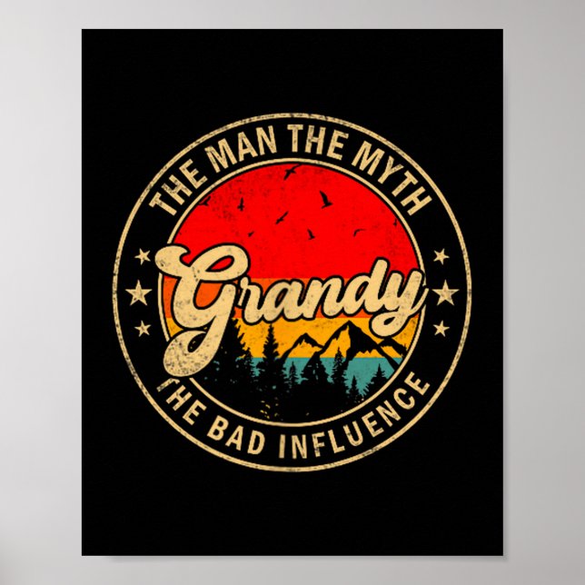 Poster O Grande Mito da Influência Ruim Vintage (Frente)