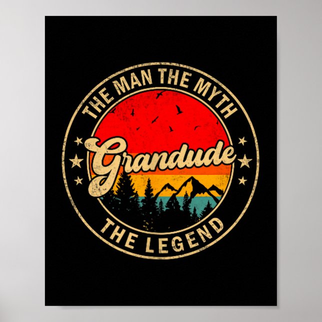Poster O Grande Mito Lenda Vintage Retro (Frente)