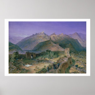 Póster O Grande Muralha de China, 1886 (w/c)