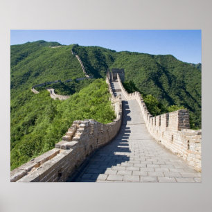 Poster O Grande Muralha de China em Beijing, China