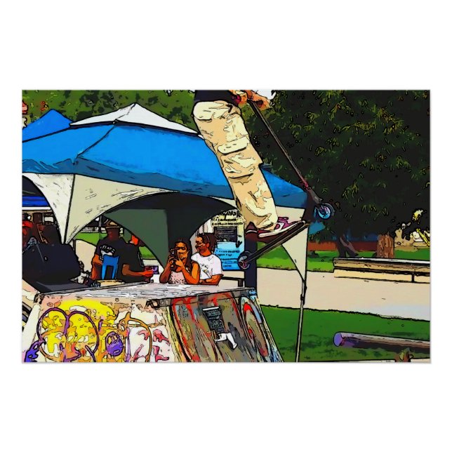 Póster O Grande Salto - Truque de Scooter (Frente)