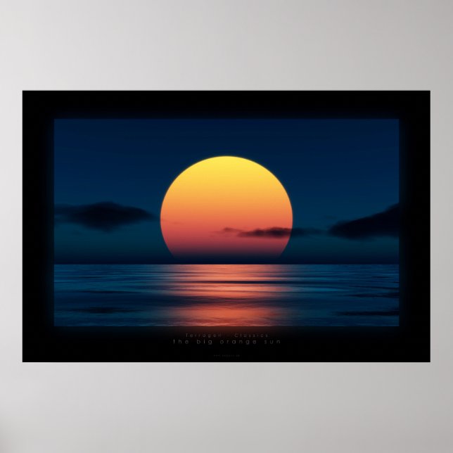 Póster o grande sol laranja (Frente)