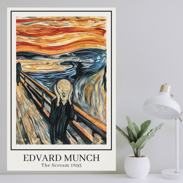 Poster O Gritar (1893) de Edvard Munch (Criador carregado)