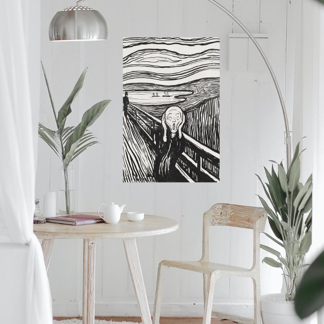 Poster O Gritar (1895) de Edvard Munch. (Criador carregado)