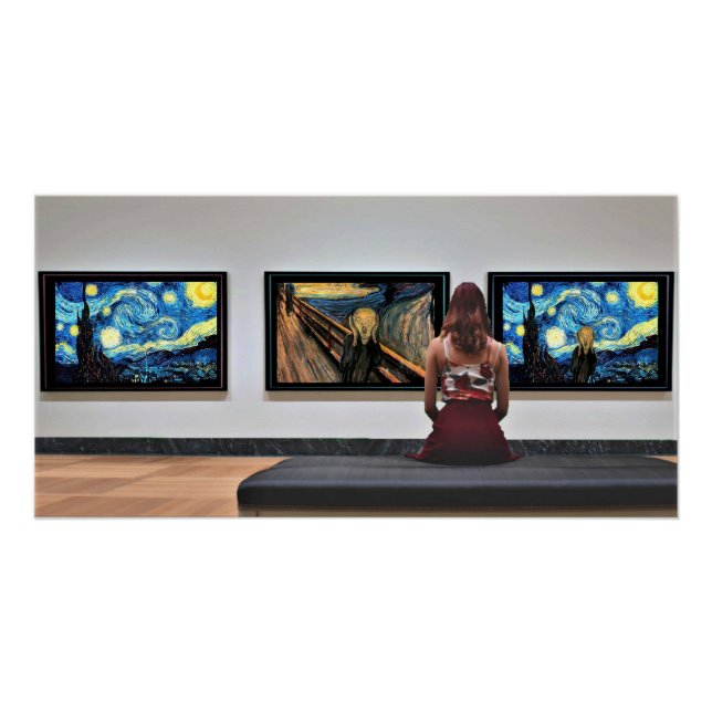 Póster O Gritar da Noite Estrelada. (Frente)