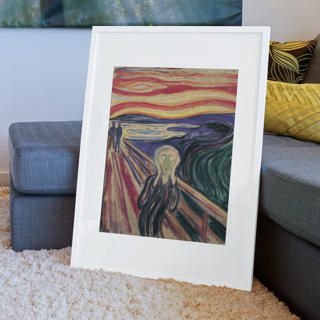 Póster O Gritar de Edvard Munch, expressionismo venenoso (Criador carregado)