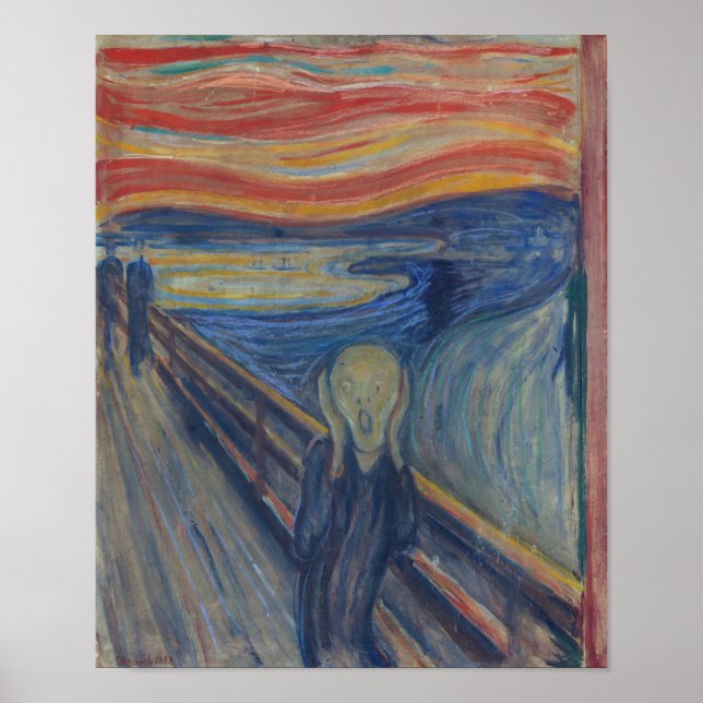 Poster O Gritar, Edvard Munch (Frente)