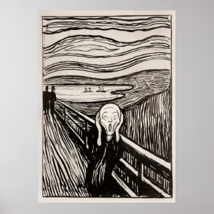 Poster O Grito (1895) por Edvard Munch