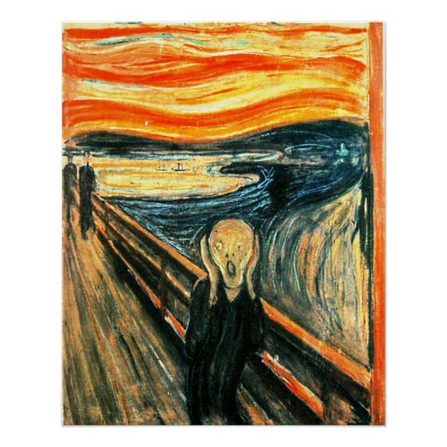 Póster O Grito de Edvard Munch (Frente)