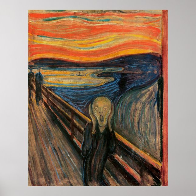 Póster O Grito de Edvard Munch (Frente)