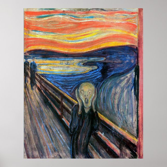 Póster O Grito de Edvard Munch (Frente)