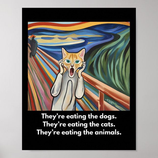Poster O Grito; Eles Estão Comendo Os Cachorros  (Frente)