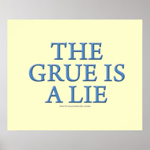 Póster O Grue é uma mentira