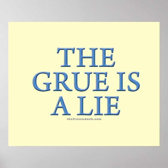 Póster O Grue é uma Mentira (Frente)