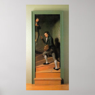 Póster O grupo da escadaria, por Charles Willson Peale