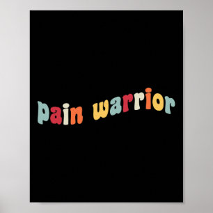 Poster O Guerreiro da Dor Cria Consciência Mês Crônico de