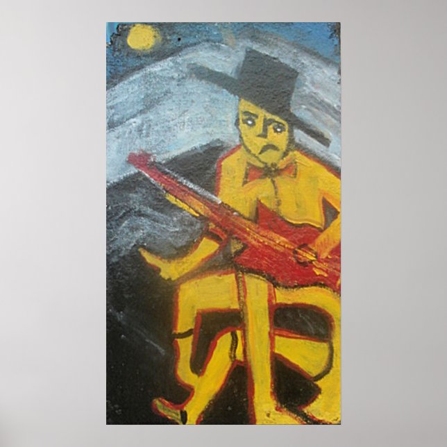POSTER O GUITARRISTA SEM PEGA (Frente)