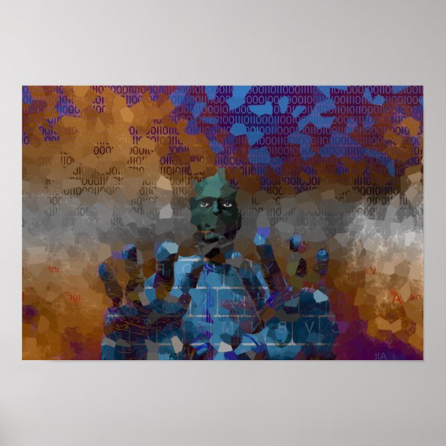 Poster O hacker (Frente)