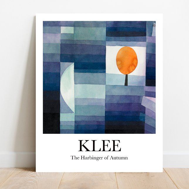Poster O Harbinger do outono de Paul Klee (Fall's First Sign: Klee's "Harbinger of Autumn." Museum-quality poster)