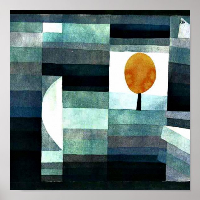 Poster O Harbinger do outono de Paul Klee (Frente)