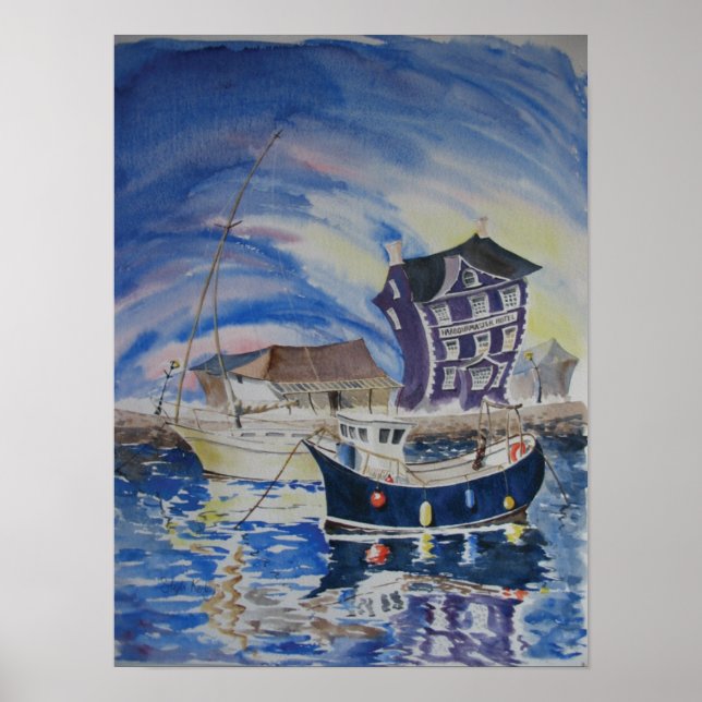 Poster O Harbourmaster, Aberaeron (Frente)