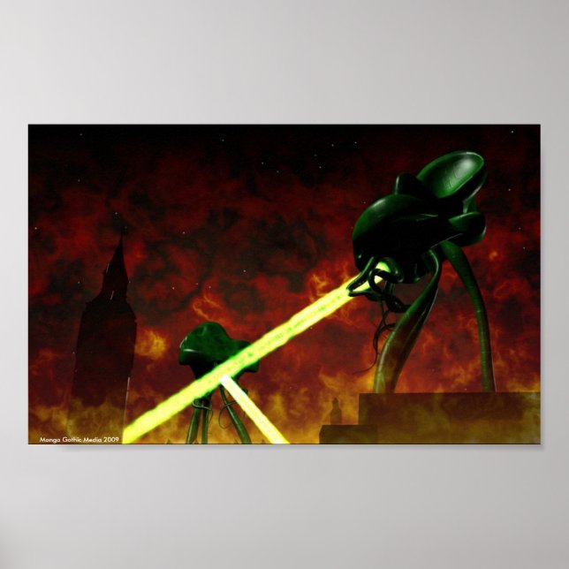 Póster O Heat Ray em Londres (Frente)