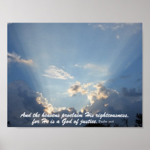 Póster O Heavans declara a glória do deus