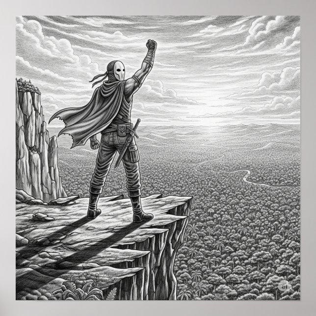 Poster O Herói Solitário (Frente)