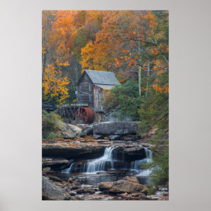 Póster O Histórico Grist Mill On Glade Creek 2